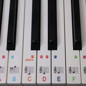 61 key colourful keyboard stickers