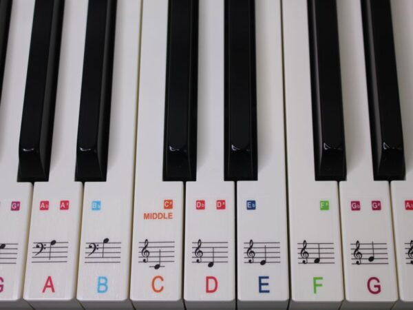61 key colourful keyboard stickers
