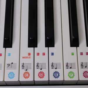 61 key flower keyboard stickers